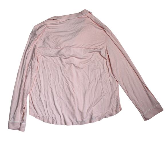 Cozy Earth Pajama Set Womens Large Bamboo Pink Button Front Sleepwear - Picture 3 of 8